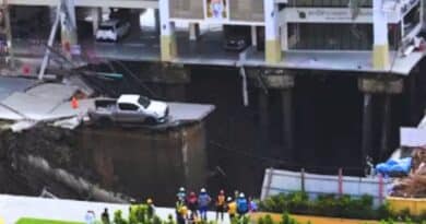 Hundimiento bangkok calle samsen