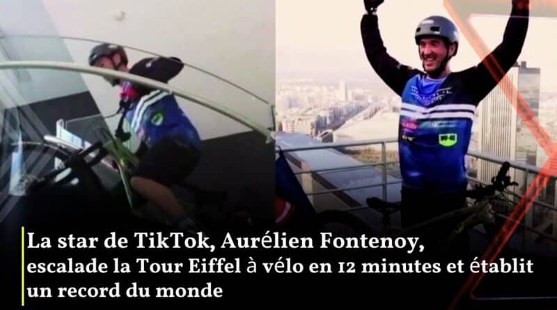 Aurélien Fontenoy record Tour Eiffel à vélo