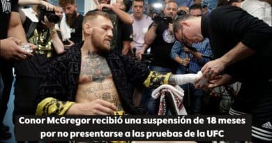 Conor McGregor suspendido UFC