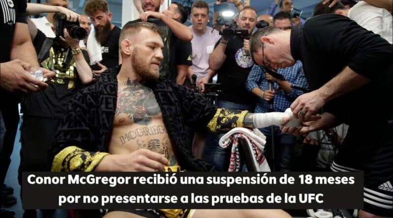 Conor McGregor suspendido UFC