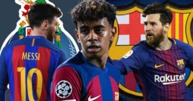 Lamine Yamal vs Lionel Messi Champions League