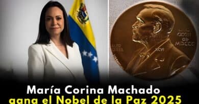 María Corina Machado Nobel de la Paz 2025