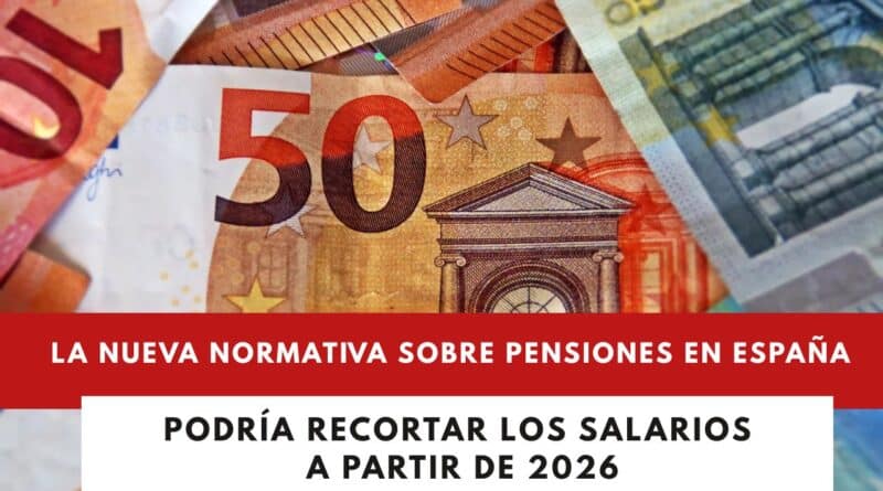 reforma pensiones España recorte salarios 2026