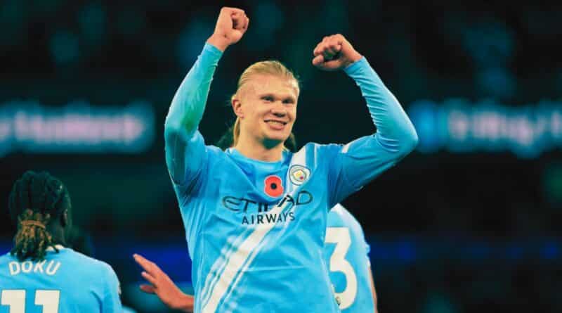 haaland doblete manchester city segundo lugar premier league