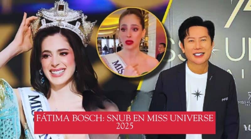 Fátima Bosch Miss Universe snub