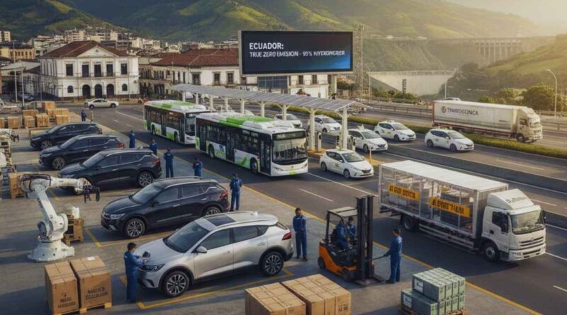 cadena de suministro de vehículos eléctricos en Ecuador