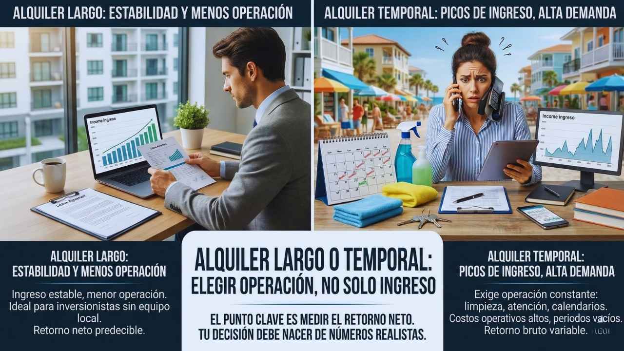 Alquiler Largo O Temporal: Elegir Operación, No Solo Ingreso