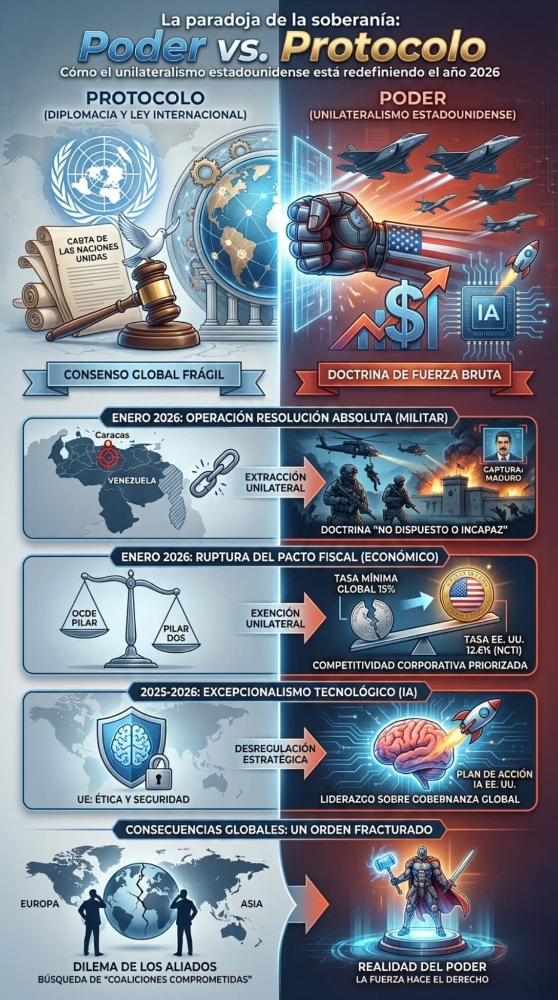 Unilateralismo estadounidense vs. derecho internacional