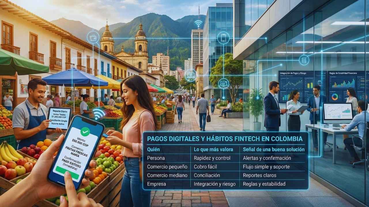 Pagos digitales fintech Colombia