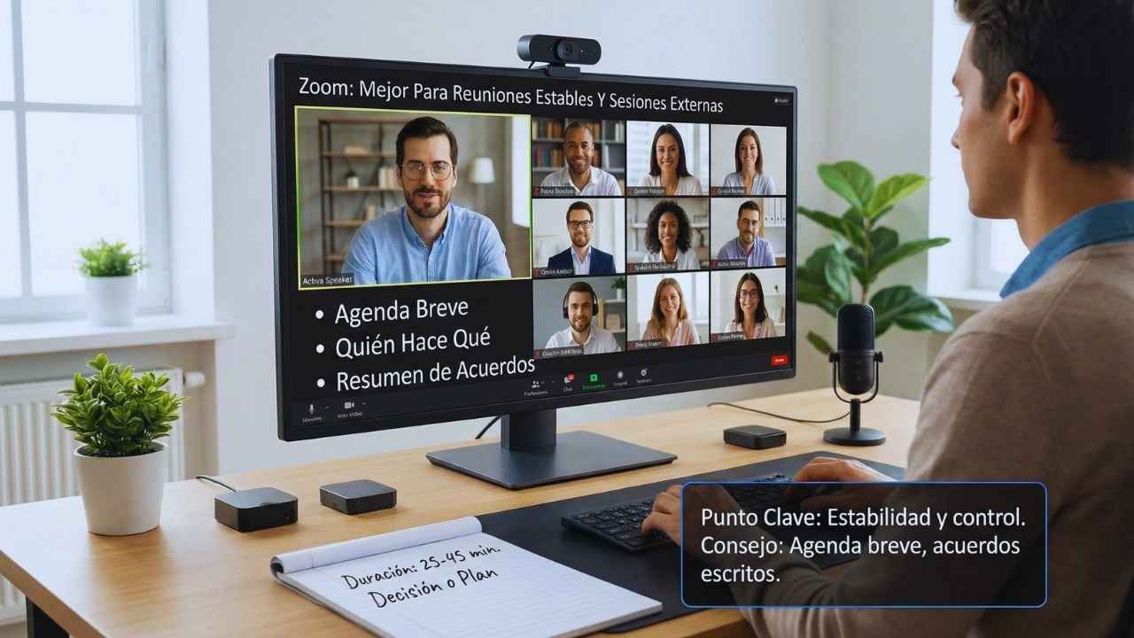 Zoom – Mejor Para Reuniones Estables Y Sesiones Externas