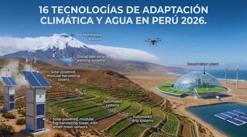 adaptación climática tecnología del agua Perú