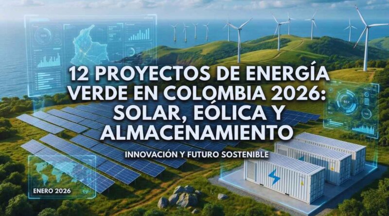 almacenamiento de energía renovable Colombia