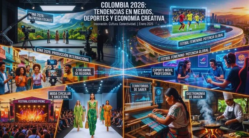 economía creativa de los medios deportivos en Colombia