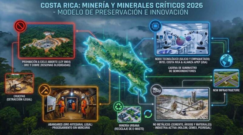 minería de minerales críticos Costa Rica