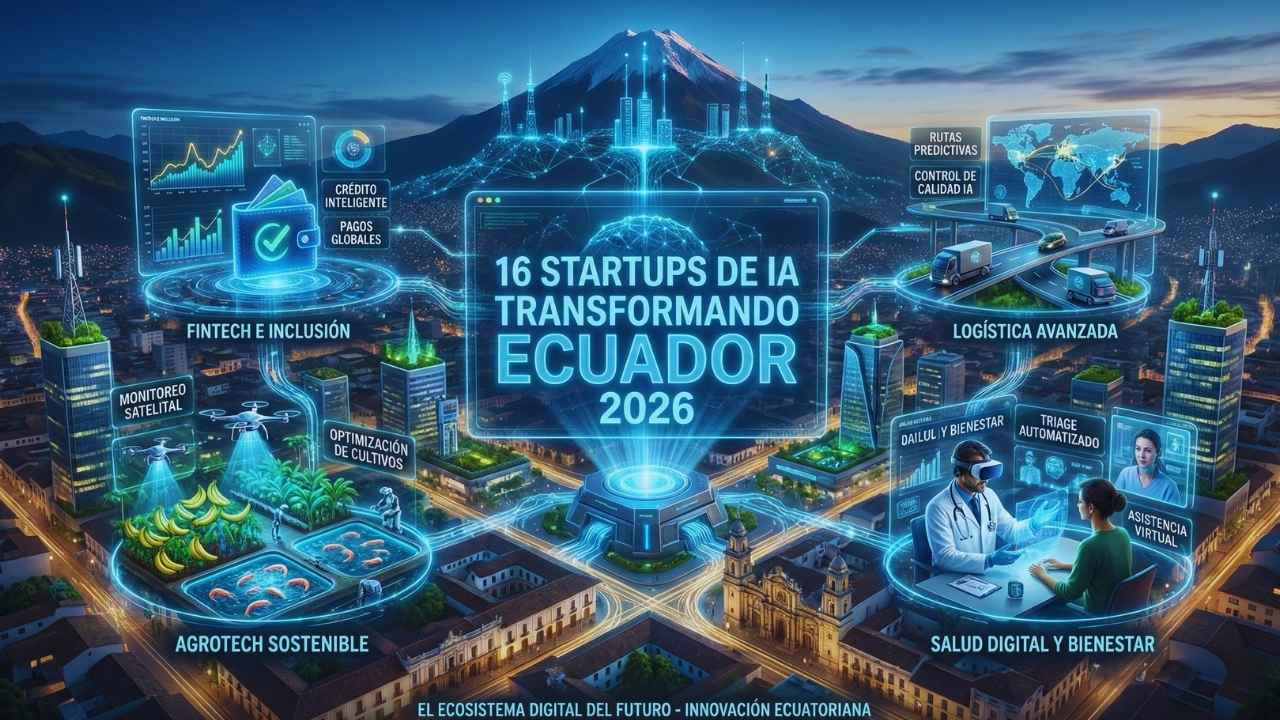 16 Startups de IA que están Transformando Ecuador en 2026