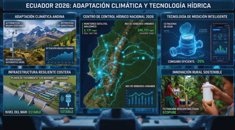 tecnología hídrica para la adaptación climática en Ecuador
