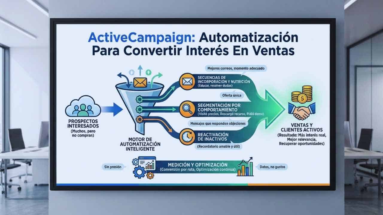 ActiveCampaign: Automatización Para Convertir Interés En Ventas