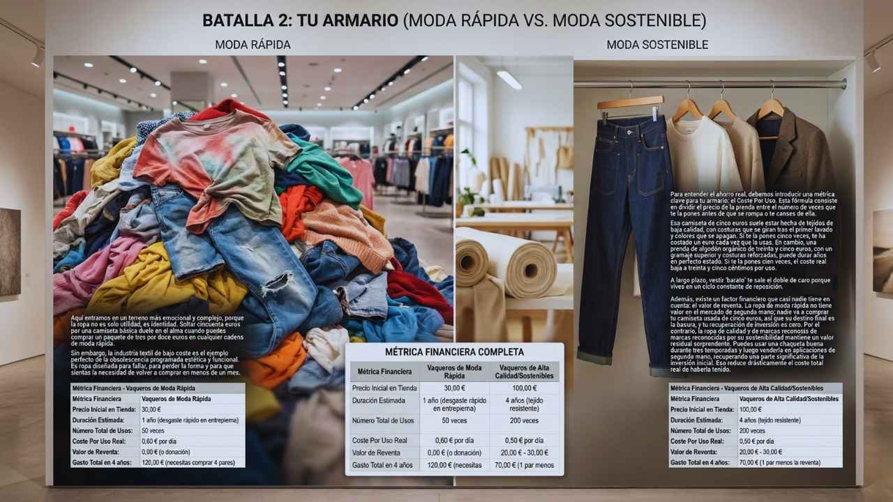 Batalla 2: Tu Armario (Moda Rápida vs. Moda Sostenible)