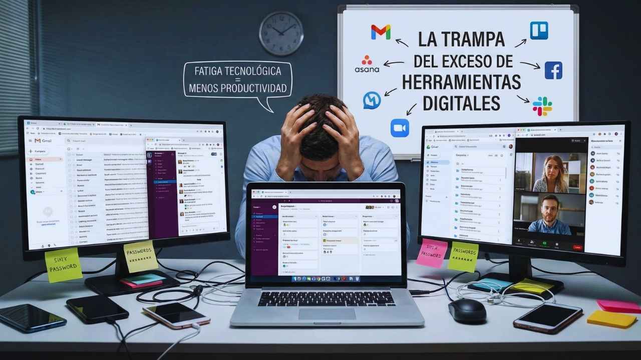 Caer en la trampa del exceso de herramientas digitales