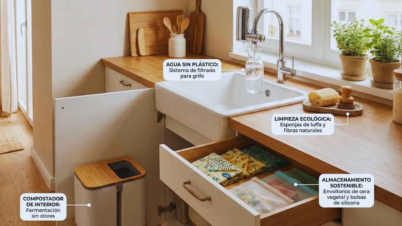 Cocina sin residuos: Soluciones sin instalación