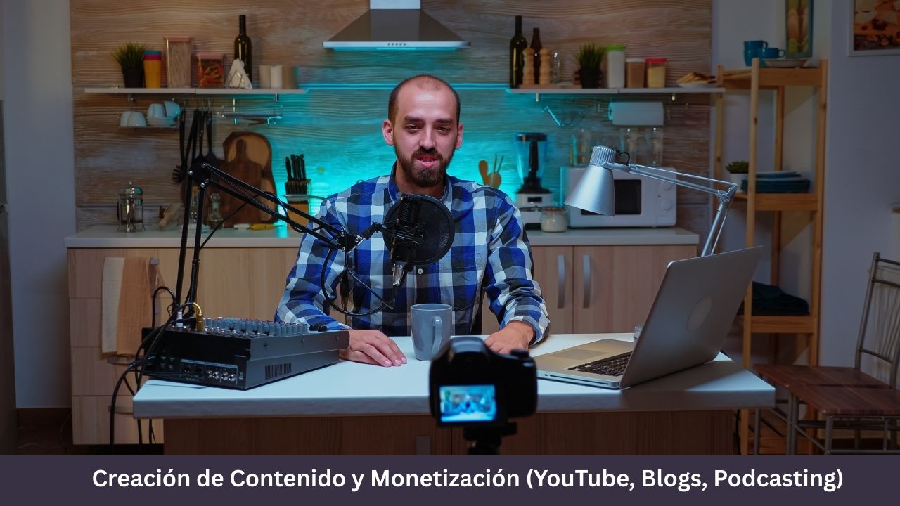 Creación de Contenido y Monetización (YouTube, Blogs, Podcasting)