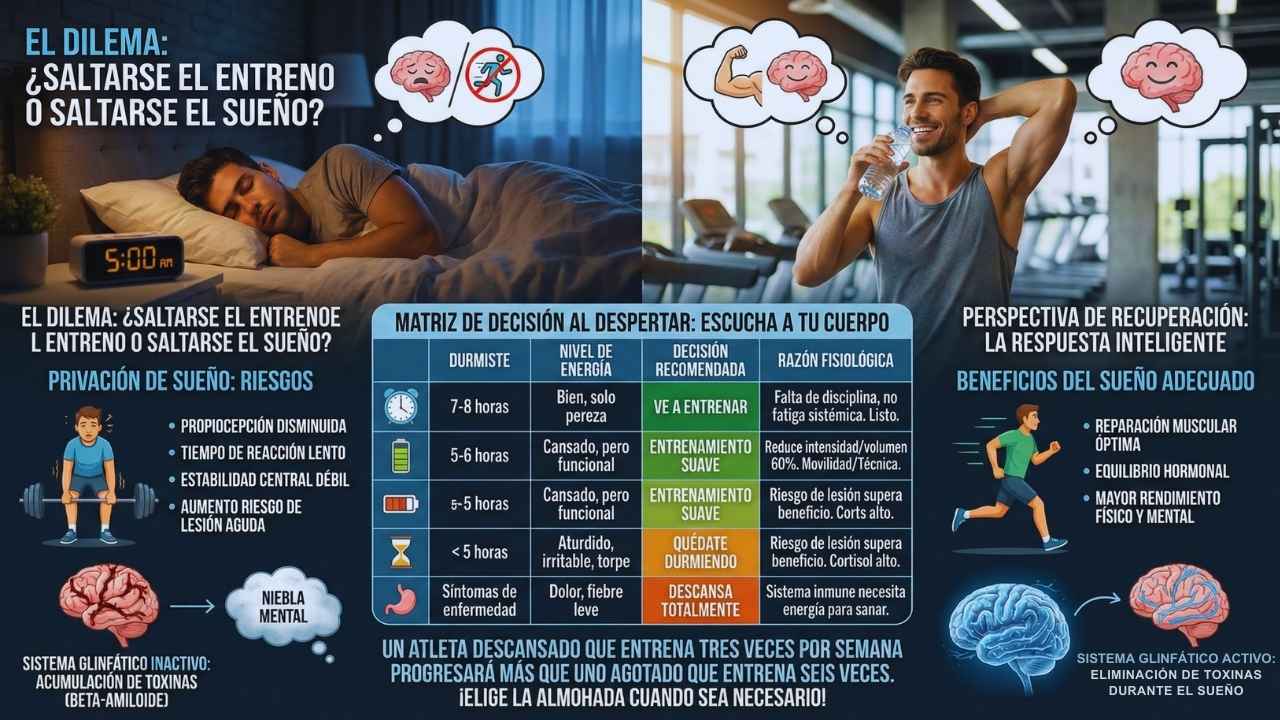 El Dilema: Saltarse el Entreno o Saltarse el Sueño?