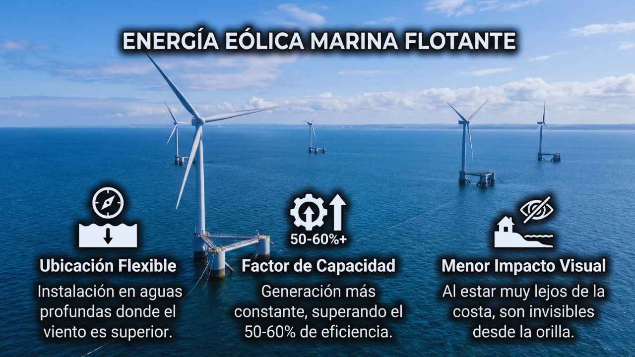 Energía Eólica Marina Flotante