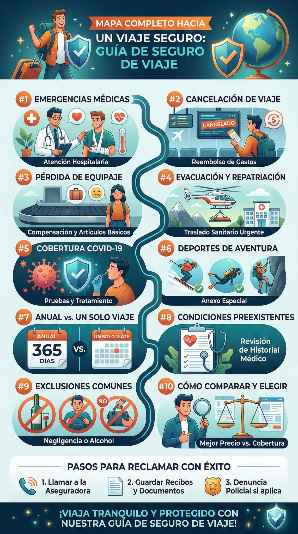 guía de seguro de viaje