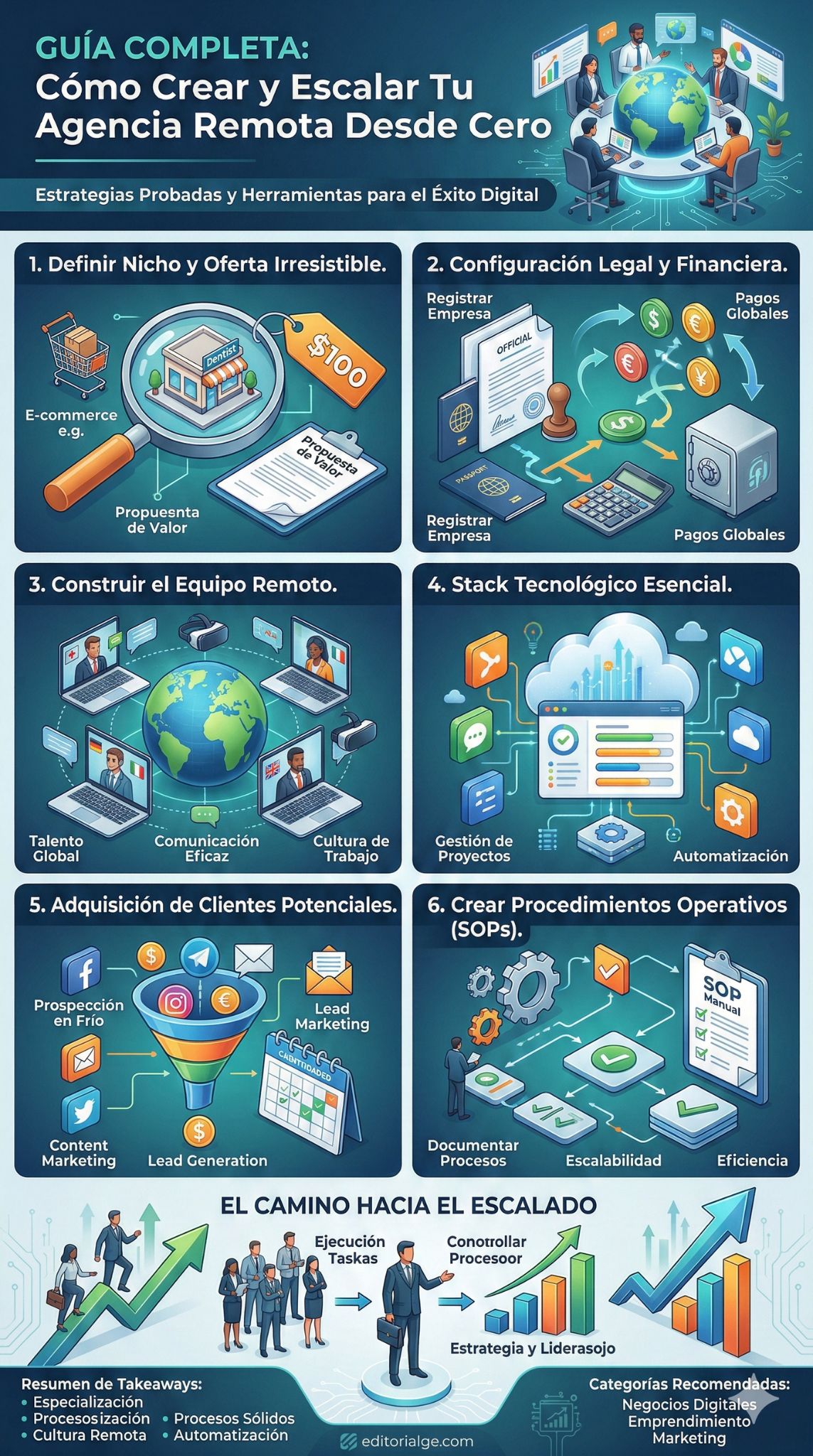 Cómo construir y escalar una agencia remota desde cero