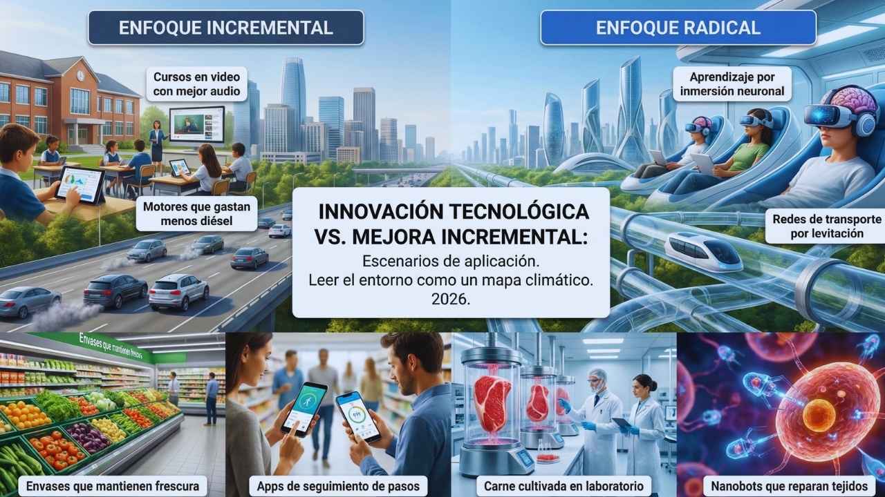Innovación tecnológica vs. mejora incremental: Escenarios de aplicación