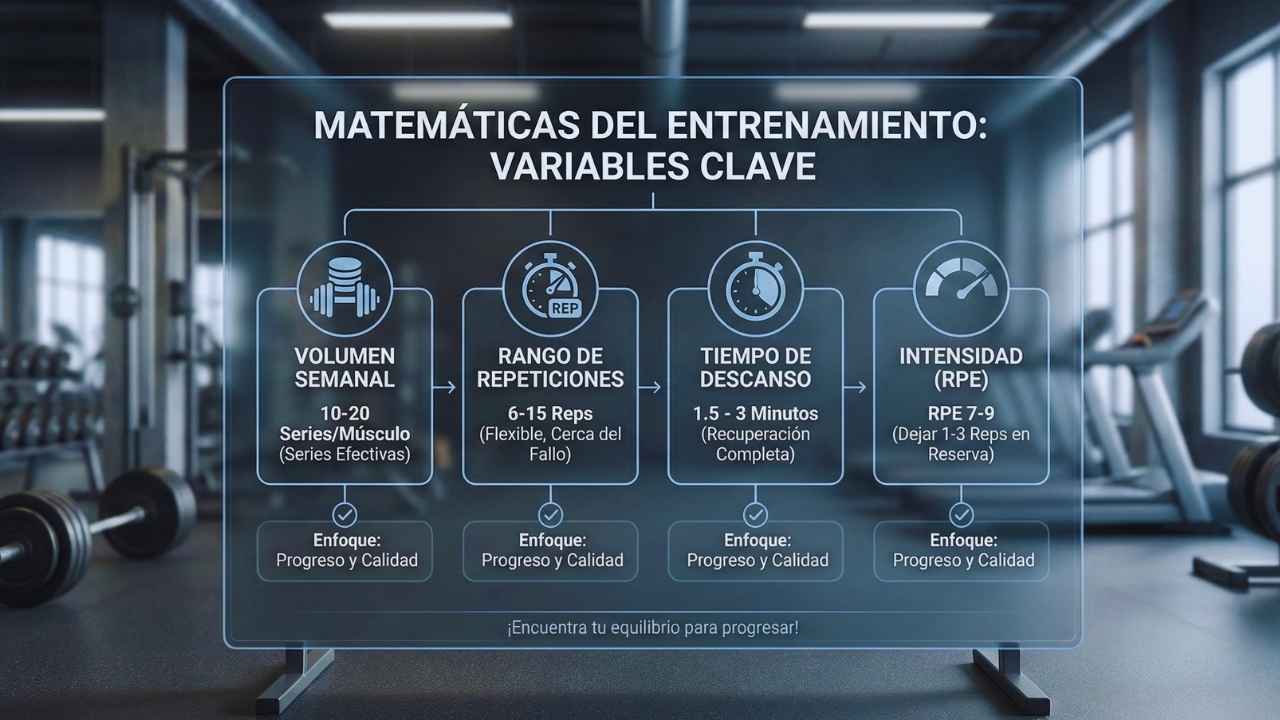Matemáticas del Entrenamiento (Series, Repeticiones y Descanso)