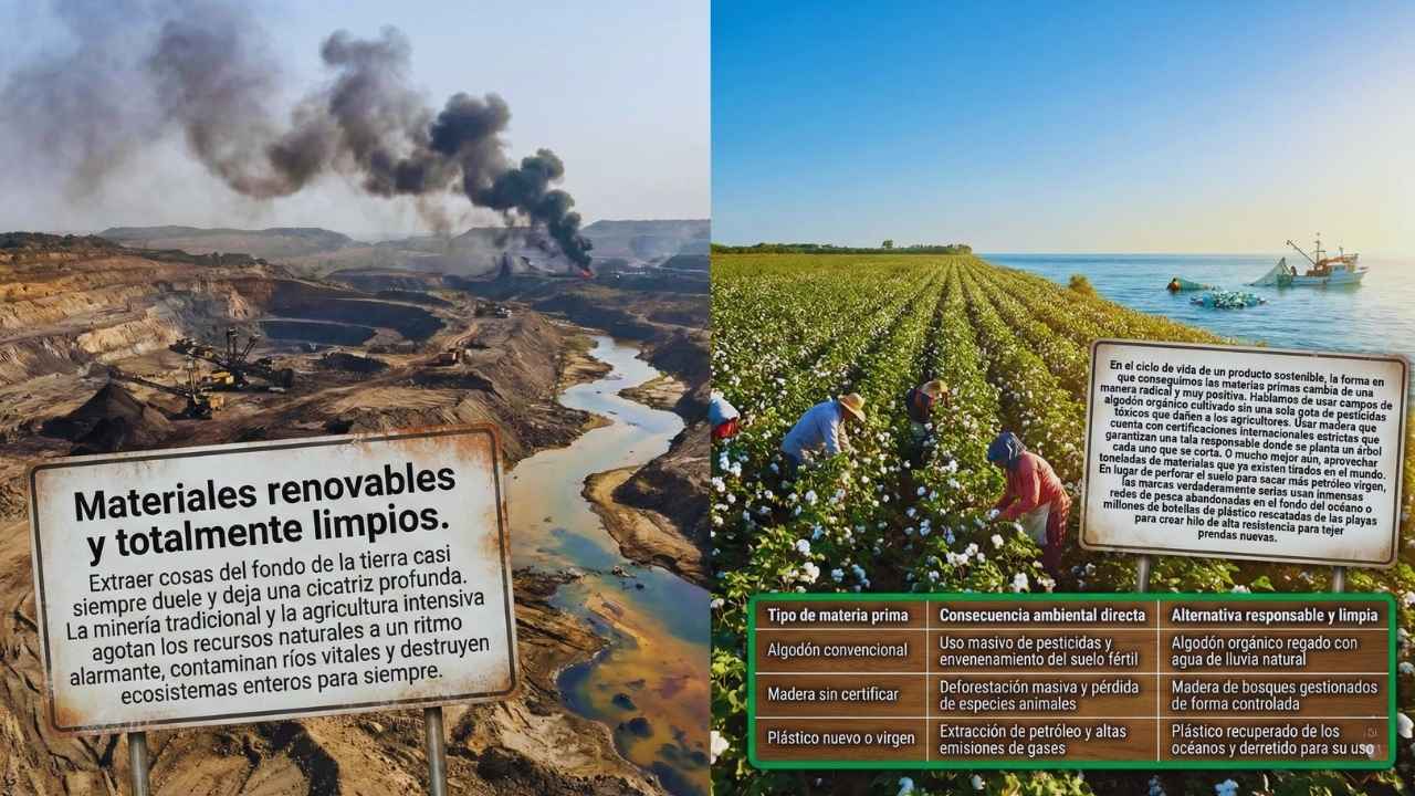 Materiales renovables y totalmente limpios