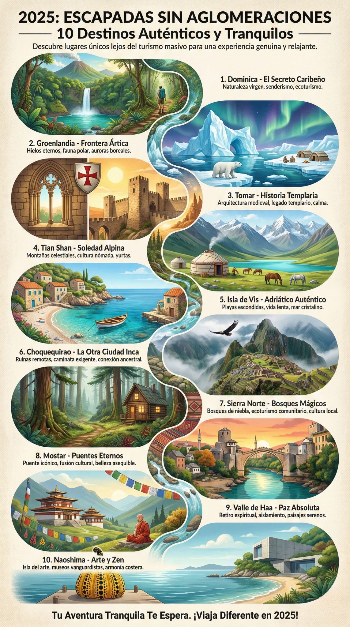 destinos sin aglomeraciones