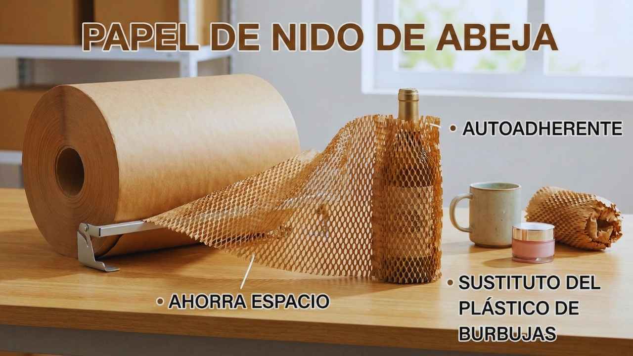 Papel de Nido de Abeja (Sustituto de Burbujas)