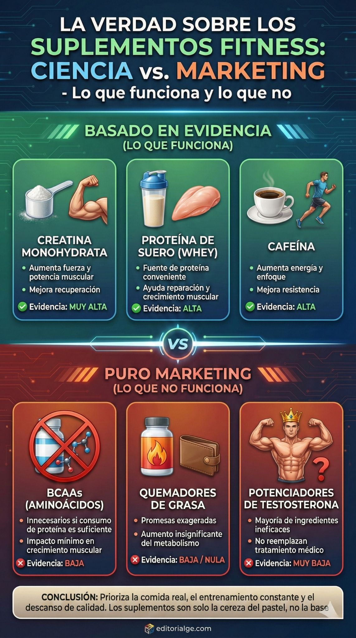 La verdad sobre los suplementos fitness