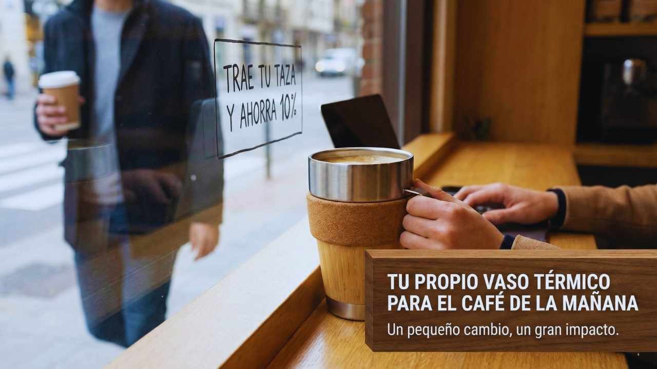 Tu propio vaso térmico para el café de la mañana