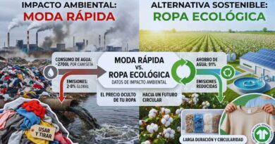 impacto ambiental moda rapida vs ropa ecologica datos