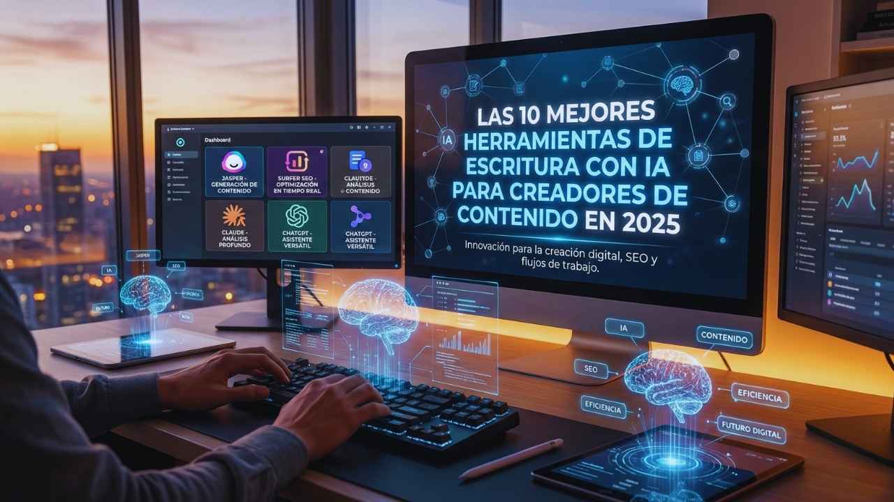 Las 10 Mejores Herramientas de IA para Escribir en 2025