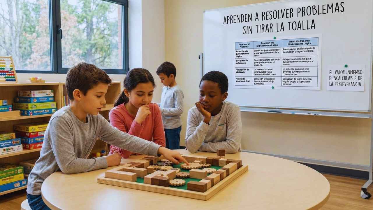 Aprenden a resolver problemas sin tirar la toalla