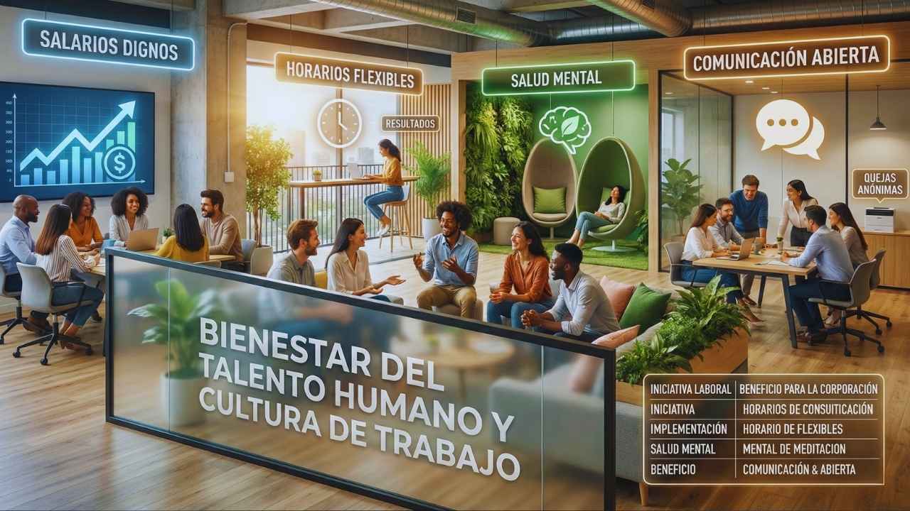 Bienestar del talento humano y cultura de trabajo