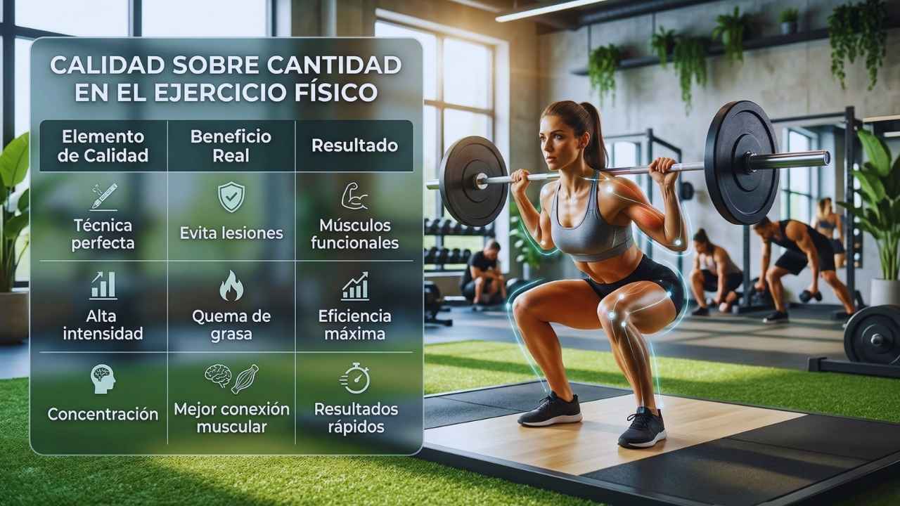 Calidad sobre cantidad en el ejercicio físico