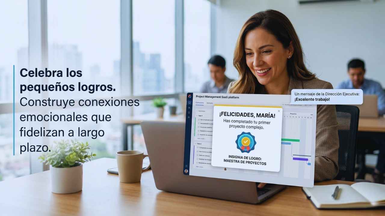 Celebra los pequeños logros que consiguen tus usuarios en el sistema