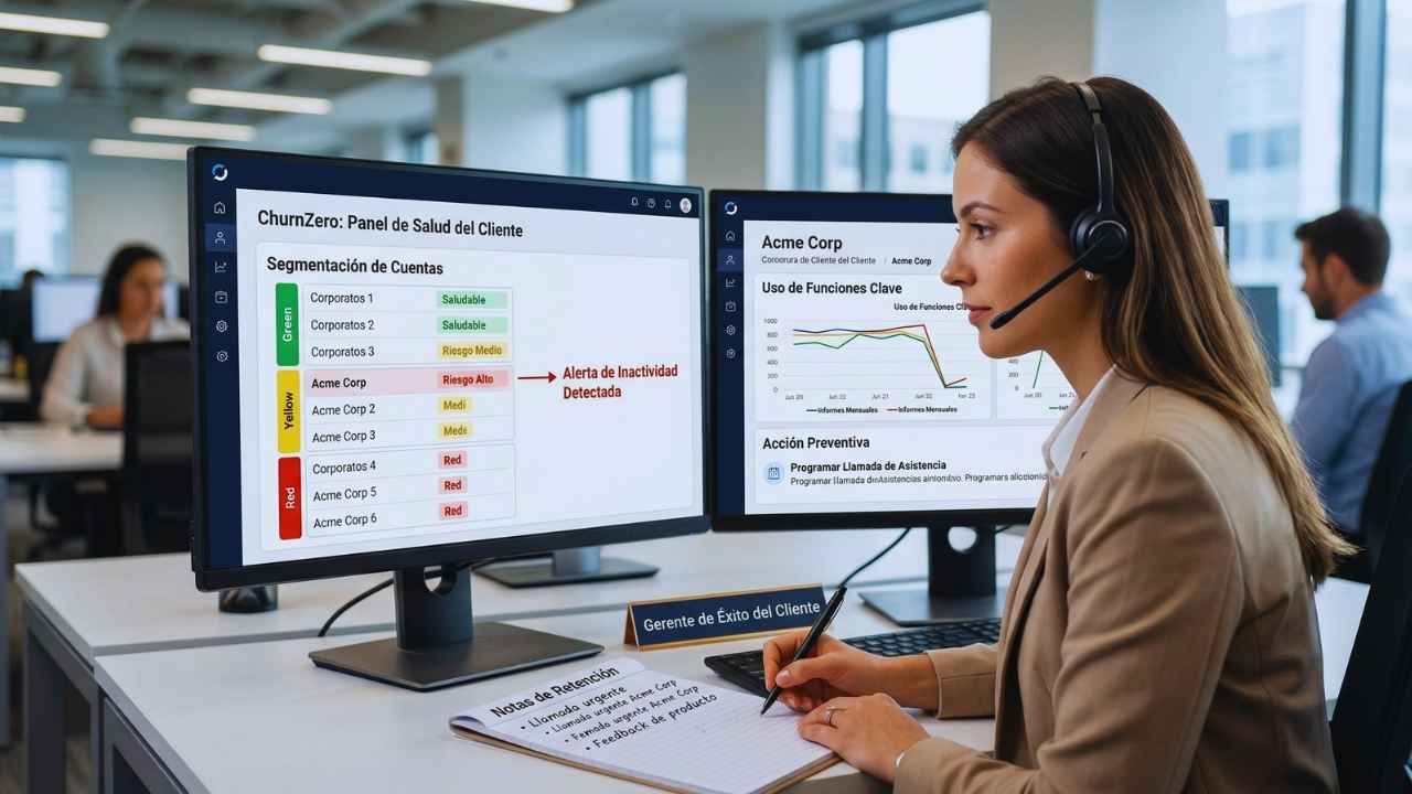 ChurnZero para evitar cancelaciones masivas