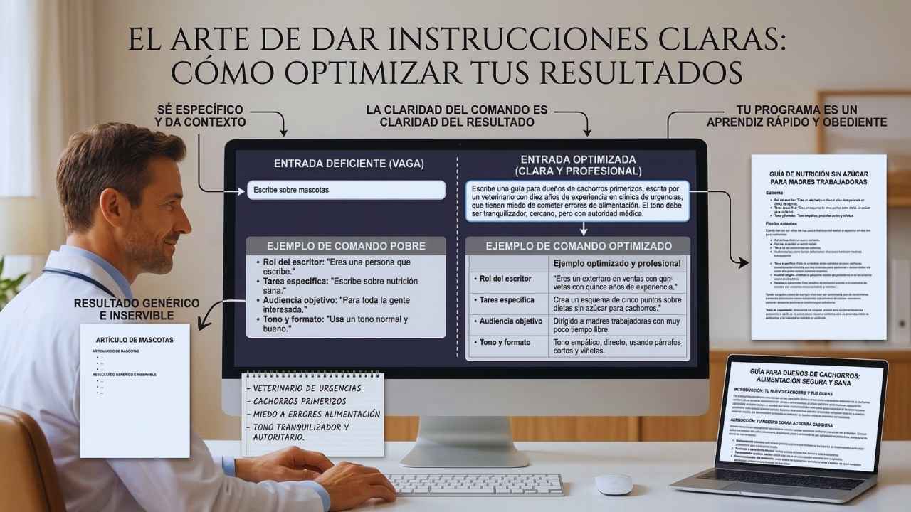 El arte de dar instrucciones claras