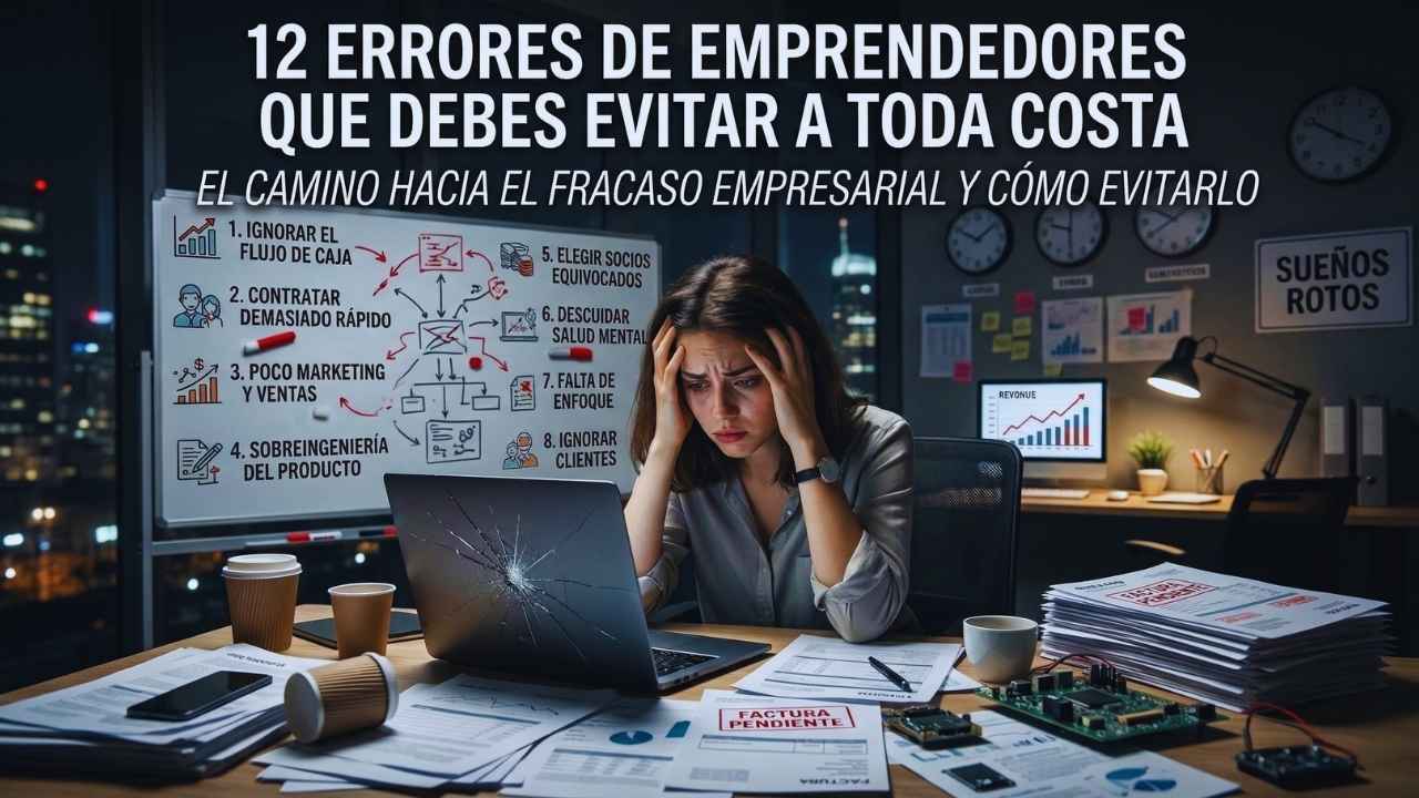 12 Errores de emprendedores que debes evitar en 2026