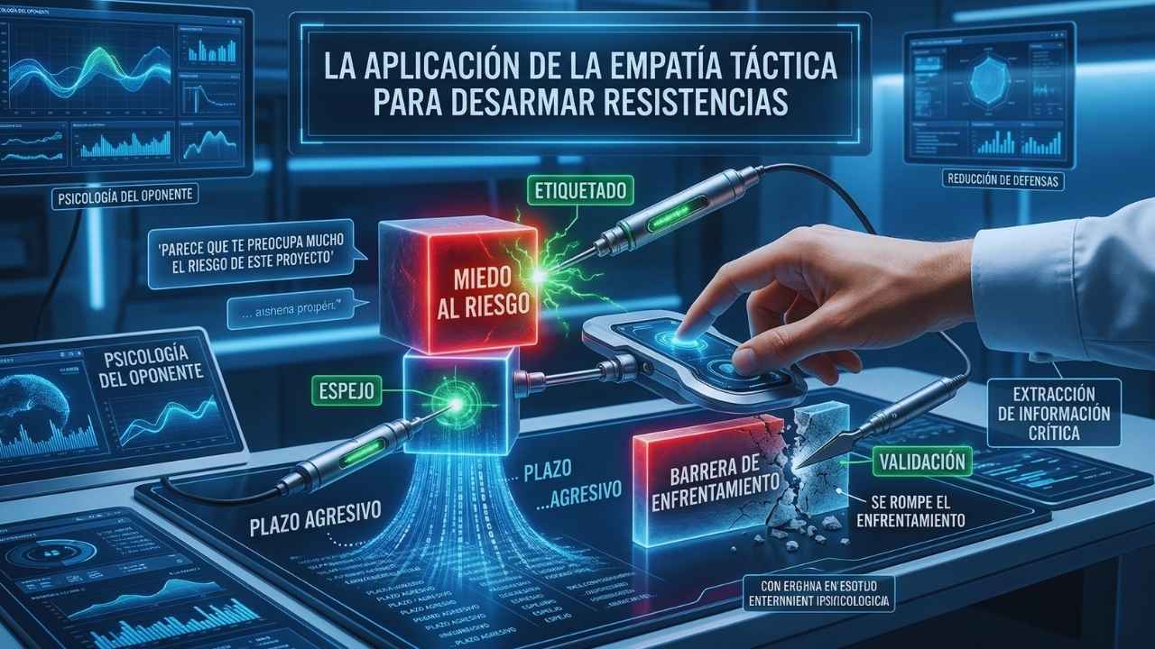 La aplicación de la empatía táctica para desarmar resistencias