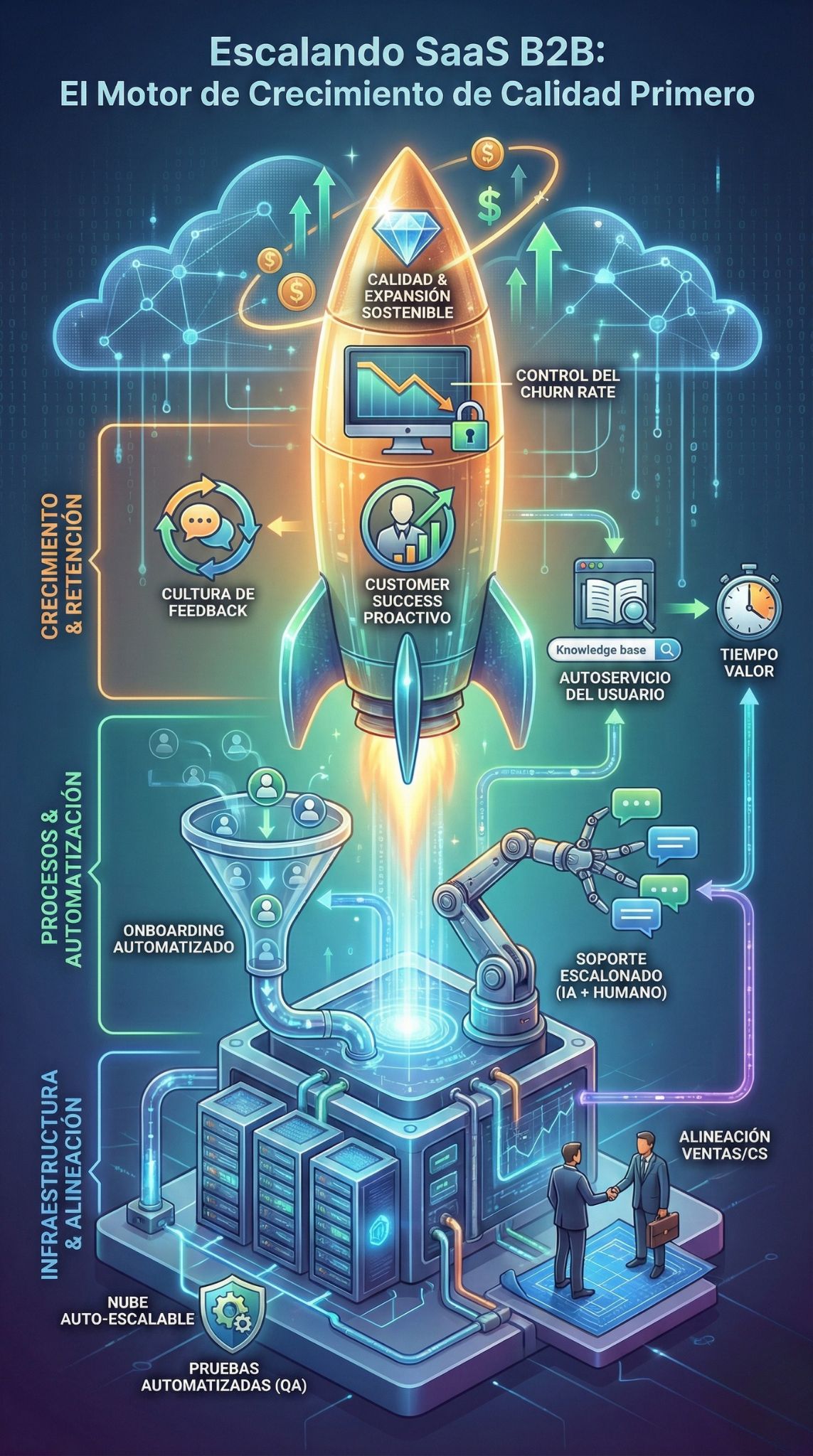 escalar un negocio SaaS B2B