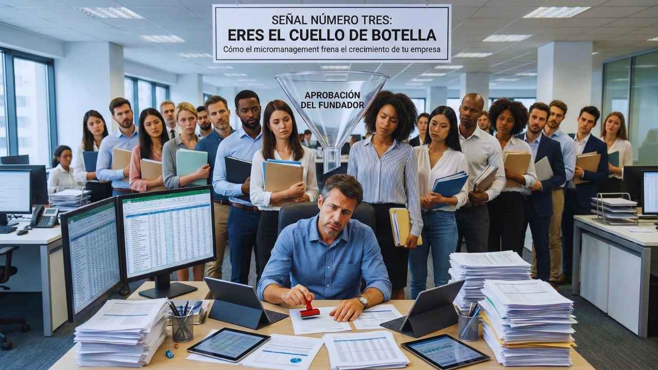 Señal Número Tres: Eres el Cuello de Botella de tu Empresa