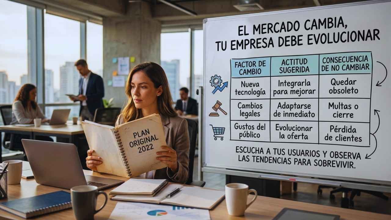 Ser demasiado rígido ante los cambios del entorno