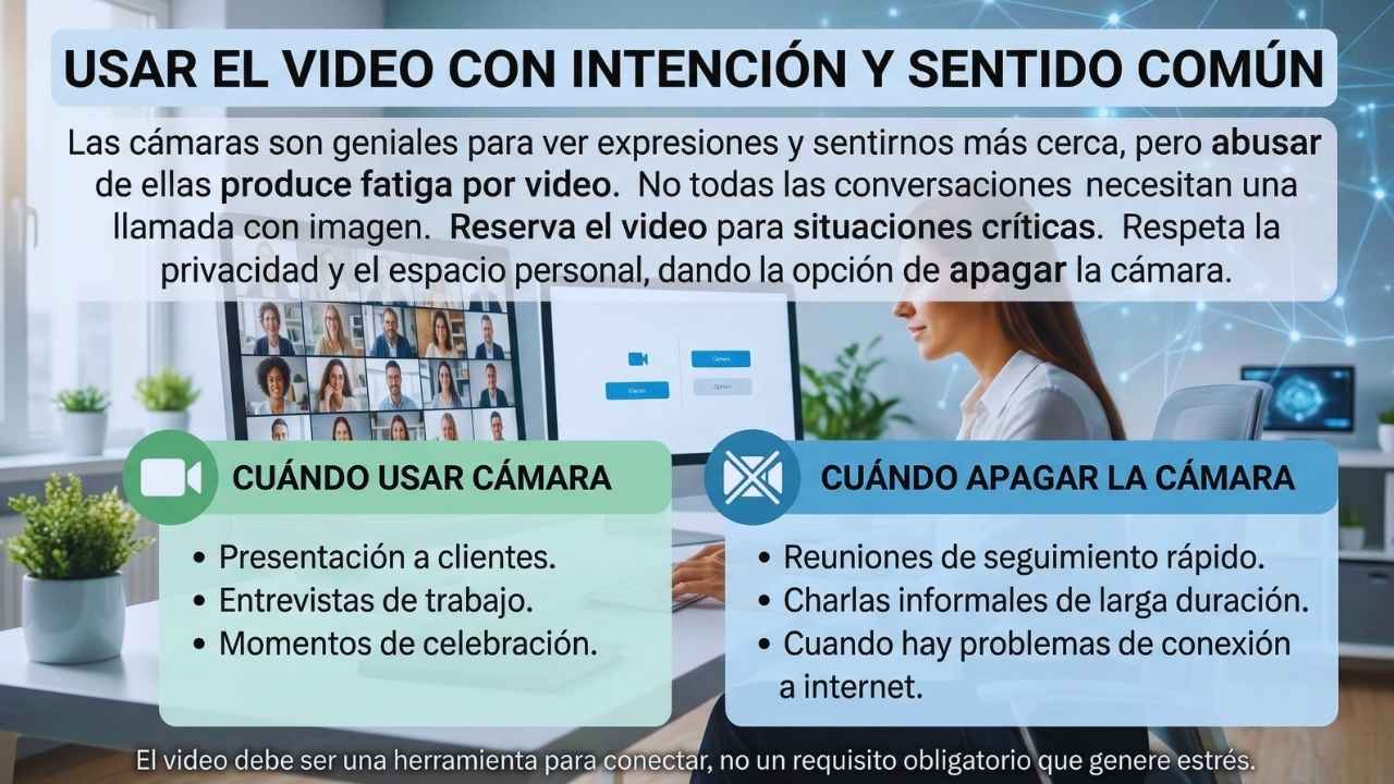 Usar el video con intención y sentido común